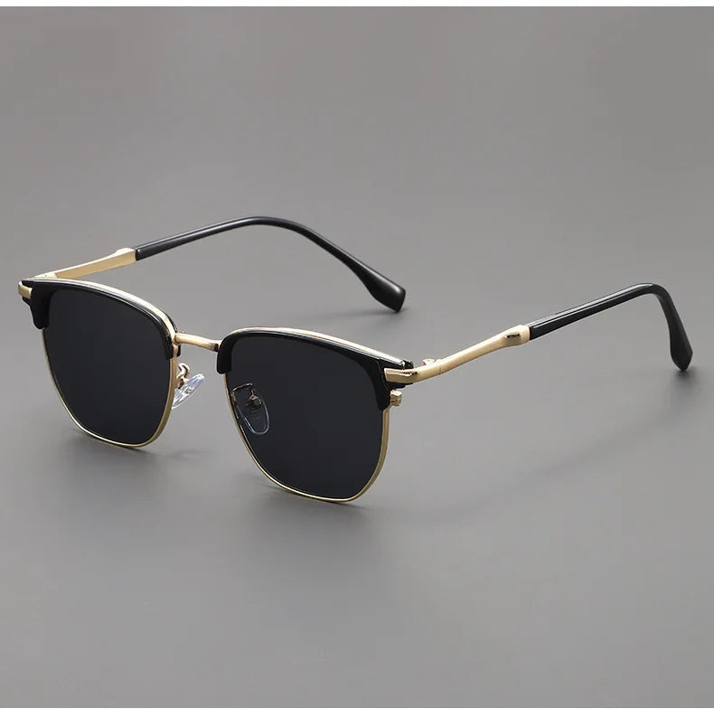 Luxury Square Sunglasses Men Women Brand Designer Trend Alloy Frame Sun Glasses Vintage Gradient Male Female Oculos