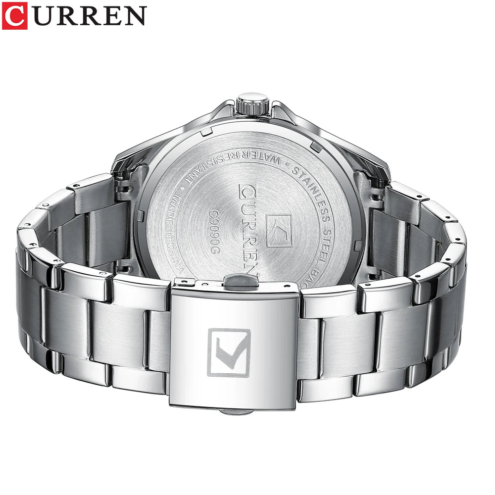 CURREN Classic Fashion Brand Watches for Men Business Quartz Luminous Hands Wristwatches with Stainless Steel Strap