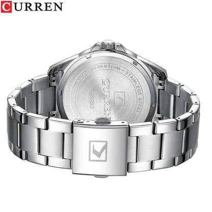 CURREN Classic Fashion Brand Watches for Men Business Quartz Luminous Hands Wristwatches with Stainless Steel Strap