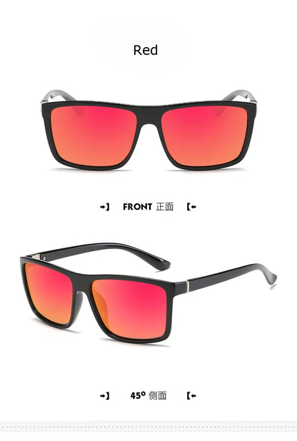 Luxury Square Vintage Polarization Sunglasses for Men Women Fashion Climbing Driving Anti-glare Sun Glasses Male Eyewear UV400