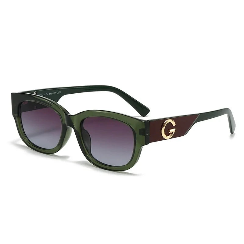 Luxury G Brand Women Sunglasses Stylish Square Men Glasses Trendy Fashion Unisex Designer Eyewear UV400