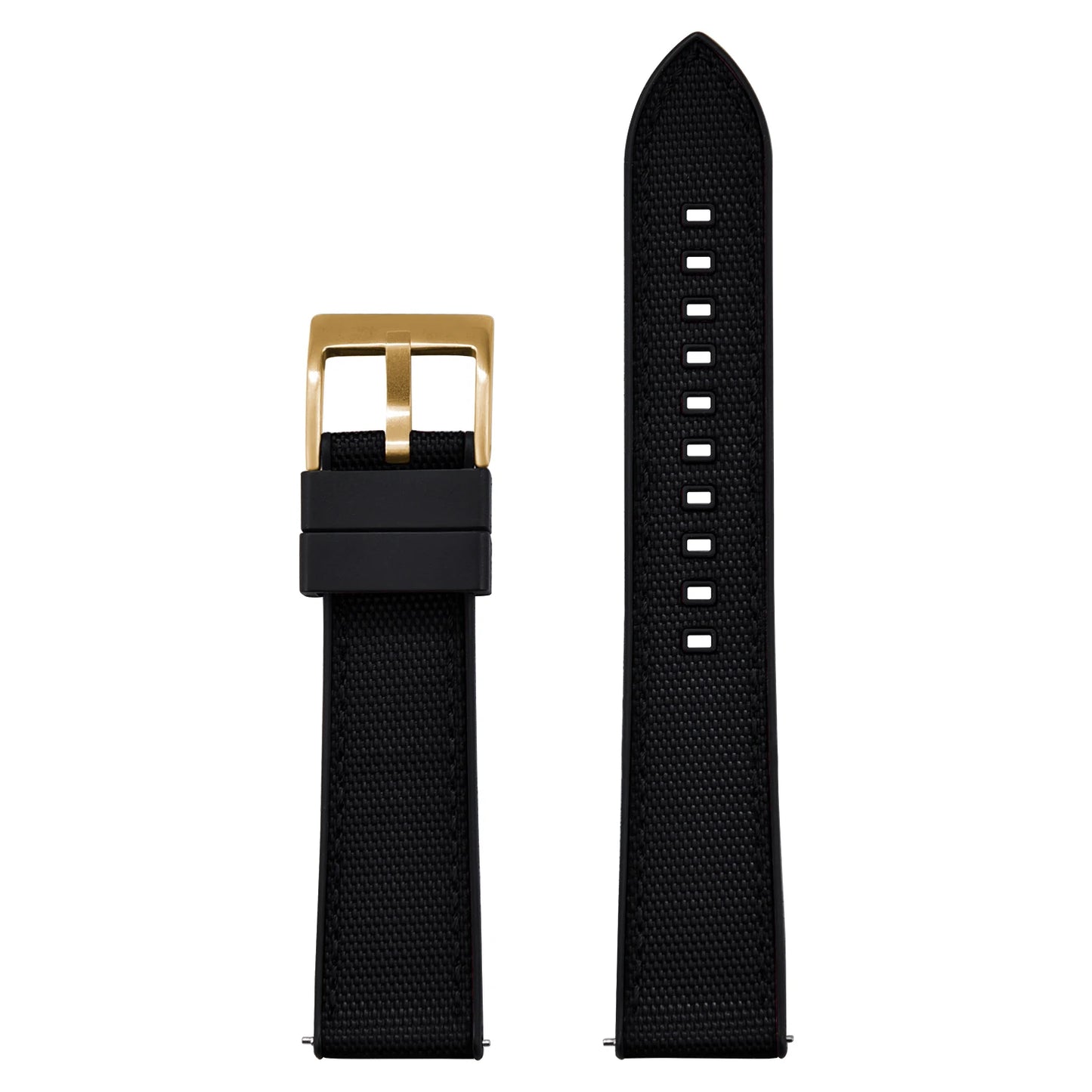 High Quality Hybrid Nylon FKM Watch Strap 20mm 22mm Quick Release Fluoro Rubber Nylon Watchbands For Each Brand Diving Watches