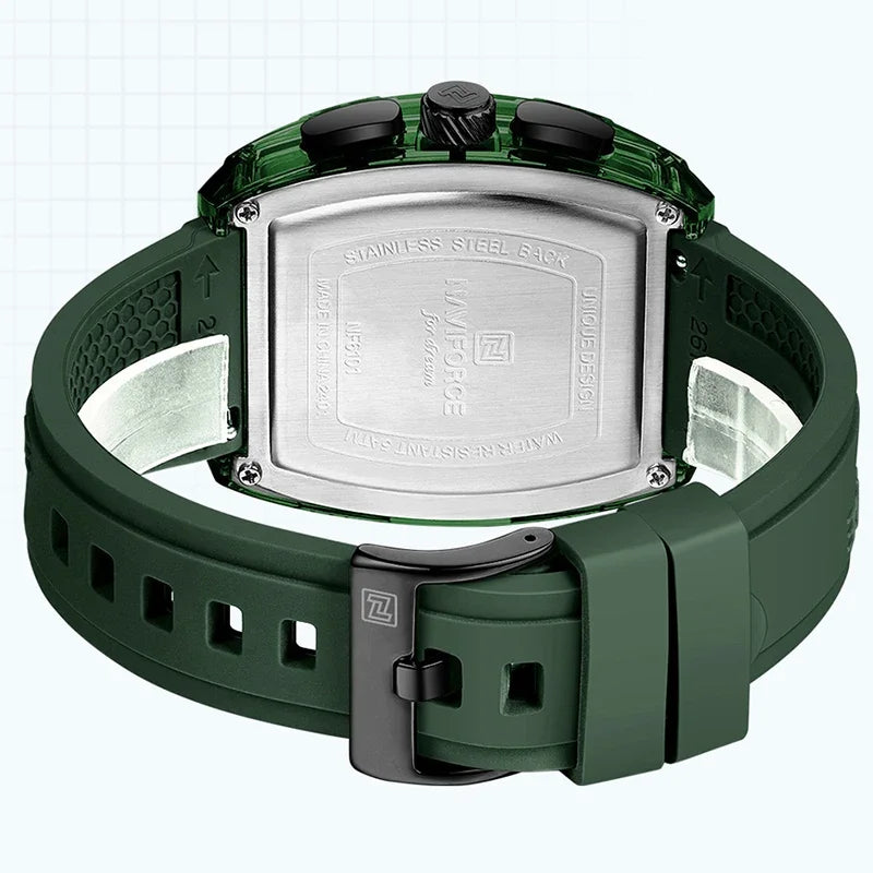 NAVIFORCE Original Watches for Men Waterproof Quartz Wristwatch Silicone Strap Luminous Date Male Watch Casual Reloj Hombre 2025