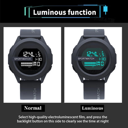 MAYZHISU Men's LED Digital Watch Man Sport Watches Male Electronic Wrist Watch Multifunction Military Sports Watches Clock