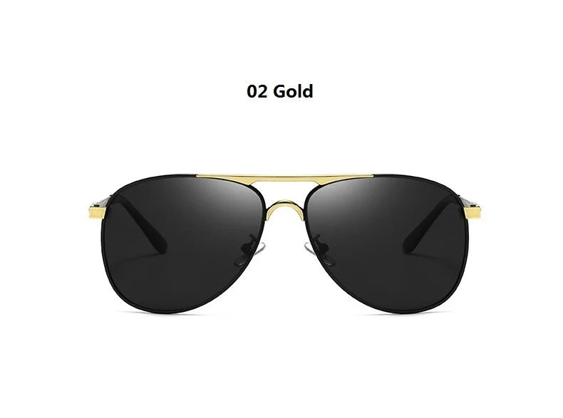 Luxury Pilot  Sunglasses Men Women Driving Fishing Retro Sun Glasses Brand Designer Male Metal Sunglasses For Man