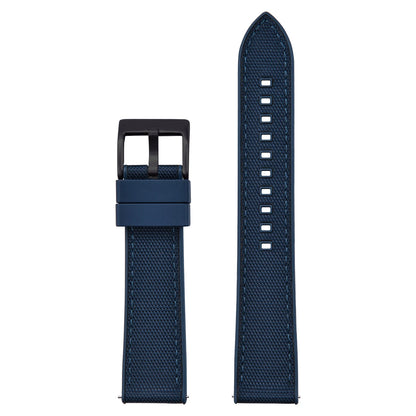 High Quality Hybrid Nylon FKM Watch Strap 20mm 22mm Quick Release Fluoro Rubber Nylon Watchbands For Each Brand Diving Watches