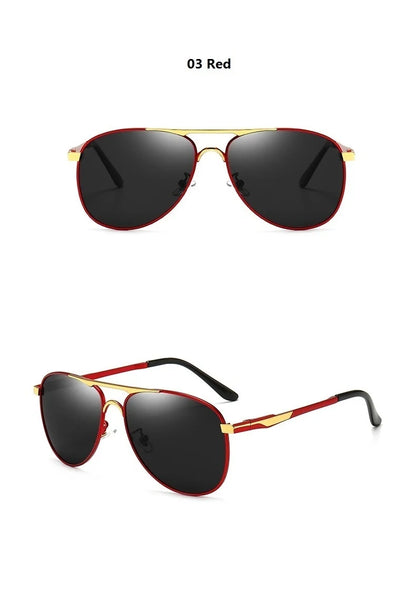 Luxury Pilot  Sunglasses Men Women Driving Fishing Retro Sun Glasses Brand Designer Male Metal Sunglasses For Man