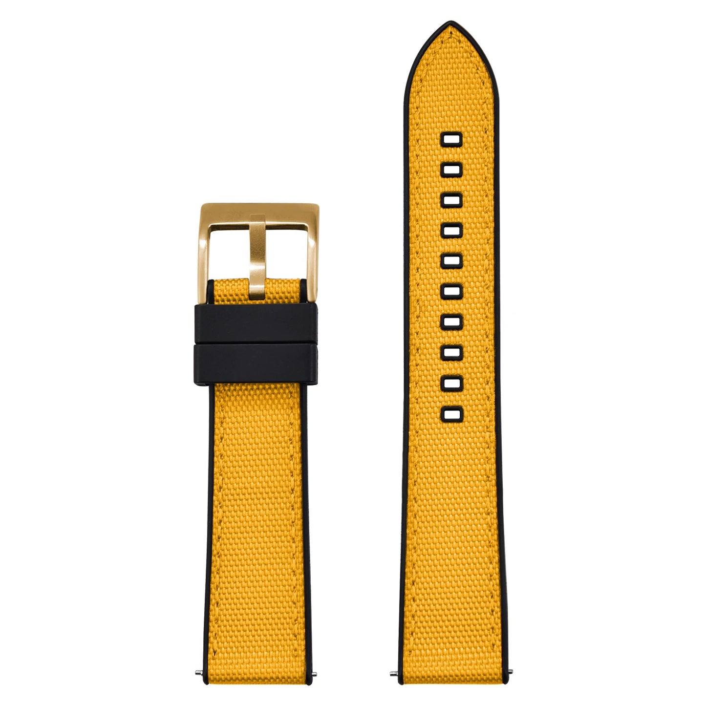 High Quality Hybrid Nylon FKM Watch Strap 20mm 22mm Quick Release Fluoro Rubber Nylon Watchbands For Each Brand Diving Watches