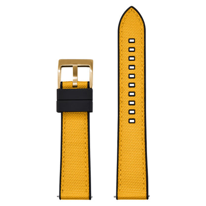 High Quality Hybrid Nylon FKM Watch Strap 20mm 22mm Quick Release Fluoro Rubber Nylon Watchbands For Each Brand Diving Watches