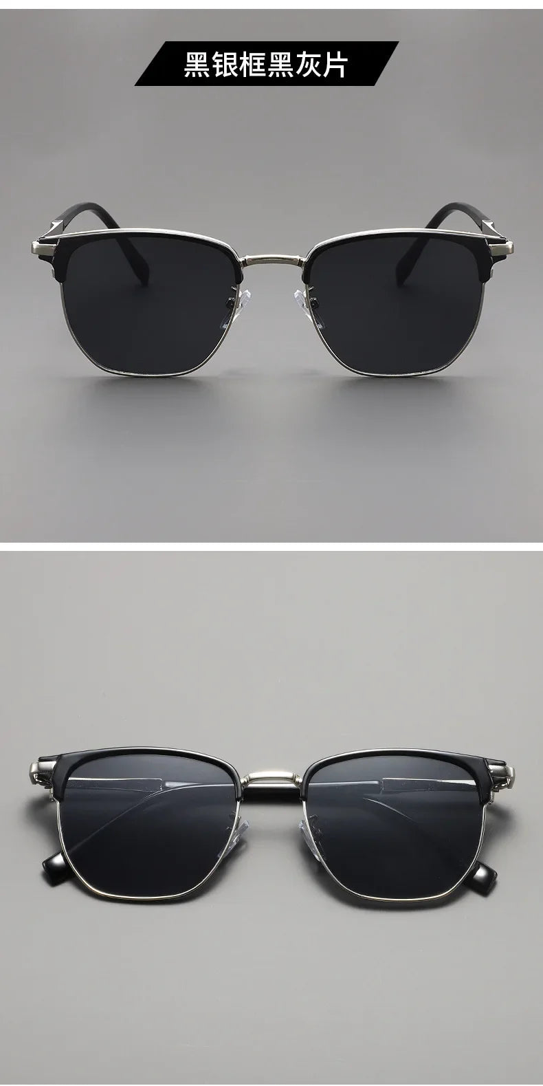 Luxury Square Sunglasses Men Women Brand Designer Trend Alloy Frame Sun Glasses Vintage Gradient Male Female Oculos