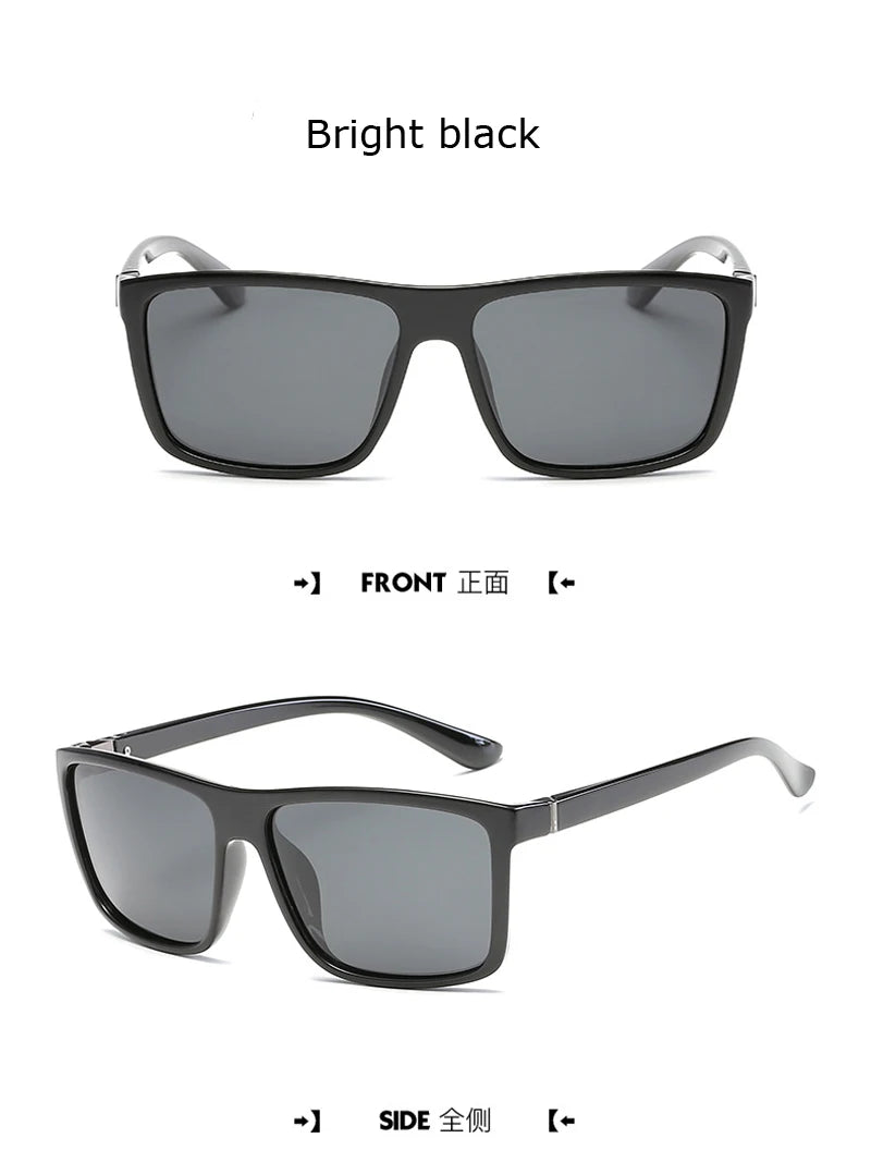 Luxury Square Vintage Polarization Sunglasses for Men Women Fashion Climbing Driving Anti-glare Sun Glasses Male Eyewear UV400