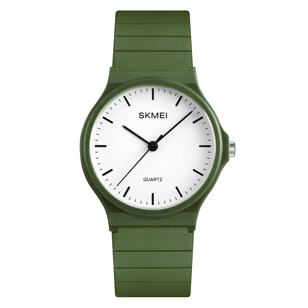 SKMEI 1419 Wristwatches Girls Clock Montre Femme Luxury Women Quartz Watches Fashion Silicone Waterproof Simple Sport Women
