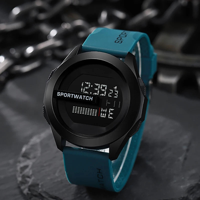 MAYZHISU Men's LED Digital Watch Man Sport Watches Male Electronic Wrist Watch Multifunction Military Sports Watches Clock