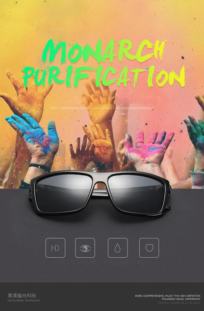 Luxury Square Vintage Polarization Sunglasses for Men Women Fashion Climbing Driving Anti-glare Sun Glasses Male Eyewear UV400