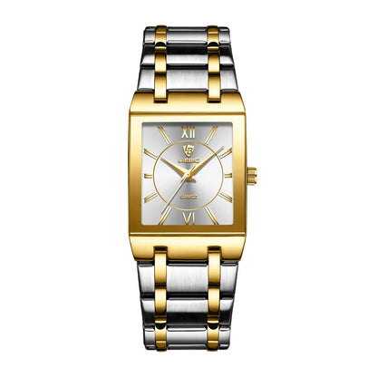 LIEBIG Simple Luxury Stainless Steel Strap Quartz Waterproof Wristwatch For Men Women Simple Business Watches Clock Reloj Hombre