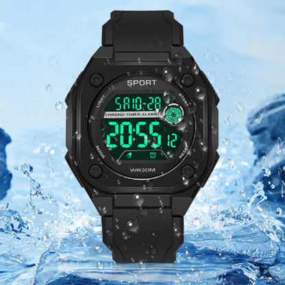 MAYZHISU Men's LED Digital Watch Man Sport Watches Male Electronic Wrist Watch Multifunction Military Sports Watches Clock