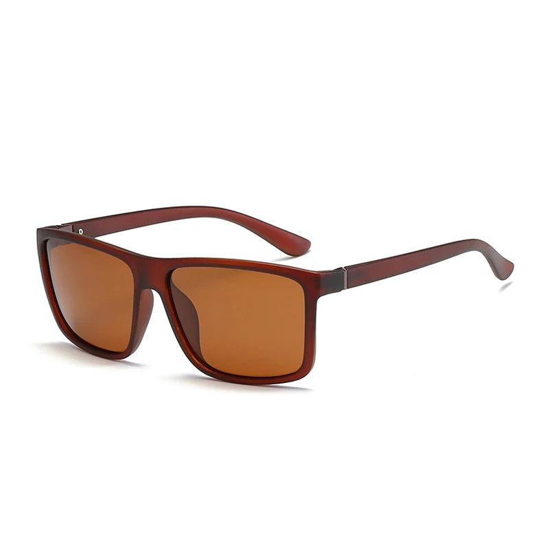 Luxury Square Vintage Polarization Sunglasses for Men Women Fashion Climbing Driving Anti-glare Sun Glasses Male Eyewear UV400