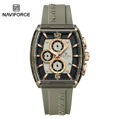 NAVIFORCE Original Watches for Men Waterproof Quartz Wristwatch Silicone Strap Luminous Date Male Watch Casual Reloj Hombre 2025