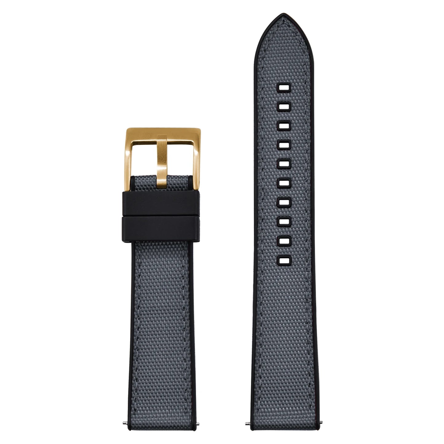 High Quality Hybrid Nylon FKM Watch Strap 20mm 22mm Quick Release Fluoro Rubber Nylon Watchbands For Each Brand Diving Watches