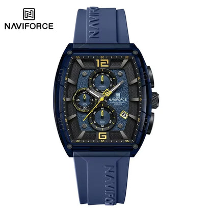 NAVIFORCE Original Watches for Men Waterproof Quartz Wristwatch Silicone Strap Luminous Date Male Watch Casual Reloj Hombre 2025