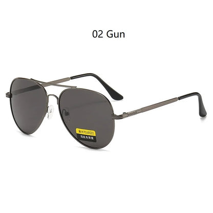 Luxury Pilot  Sunglasses Men Women Driving Fishing Retro Sun Glasses Brand Designer Male Metal Sunglasses For Man