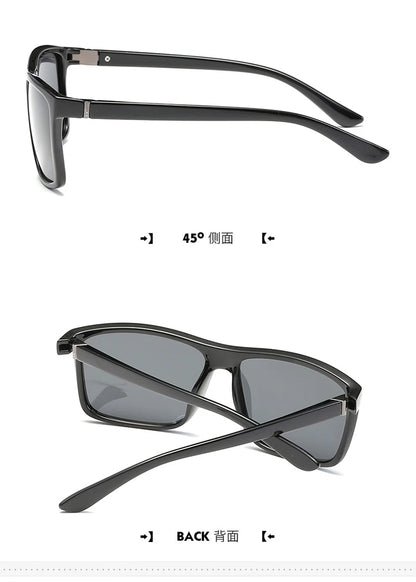 Luxury Square Vintage Polarization Sunglasses for Men Women Fashion Climbing Driving Anti-glare Sun Glasses Male Eyewear UV400