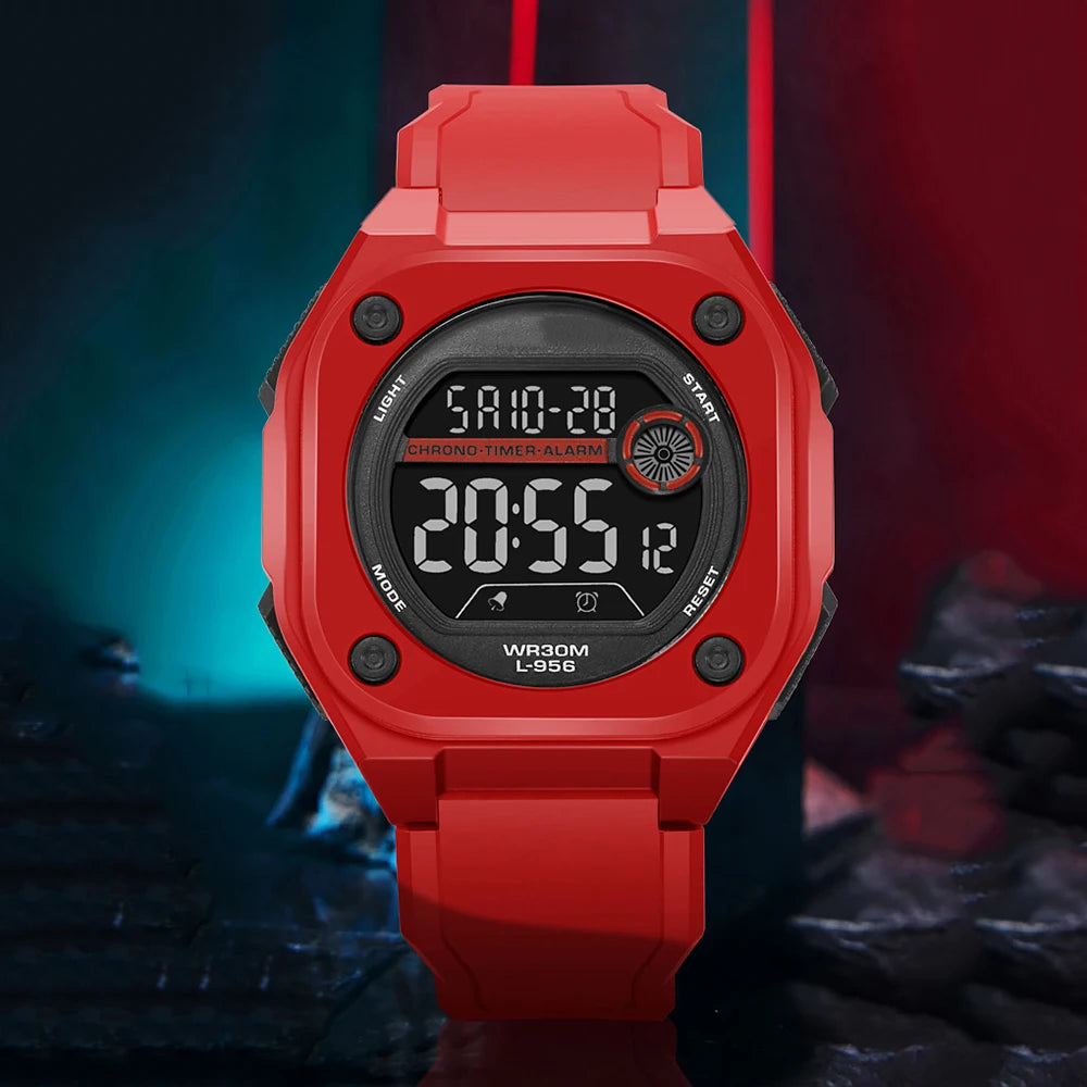 MAYZHISU Men's LED Digital Watch Man Sport Watches Male Electronic Wrist Watch Multifunction Military Sports Watches Clock