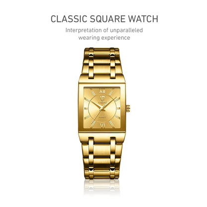 LIEBIG Simple Luxury Stainless Steel Strap Quartz Waterproof Wristwatch For Men Women Simple Business Watches Clock Reloj Hombre