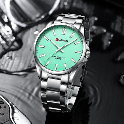 CURREN Classic Fashion Brand Watches for Men Business Quartz Luminous Hands Wristwatches with Stainless Steel Strap