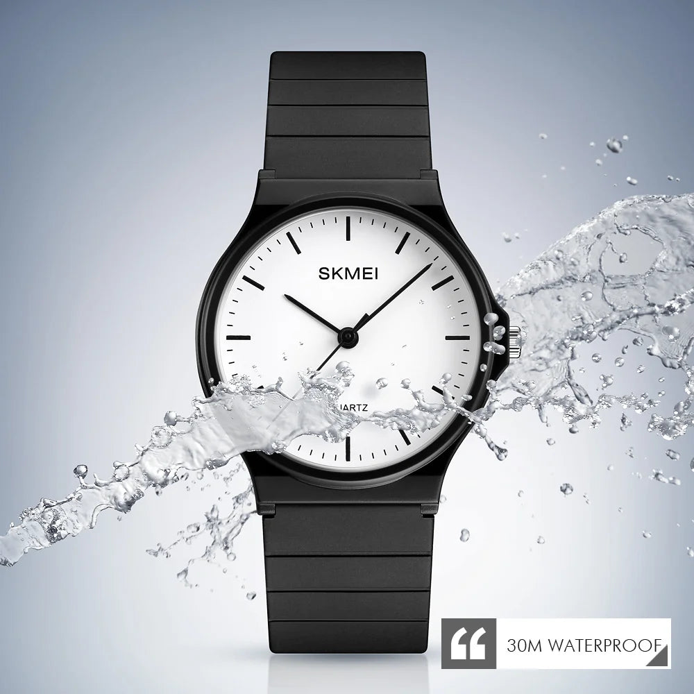 SKMEI 1419 Wristwatches Girls Clock Montre Femme Luxury Women Quartz Watches Fashion Silicone Waterproof Simple Sport Women