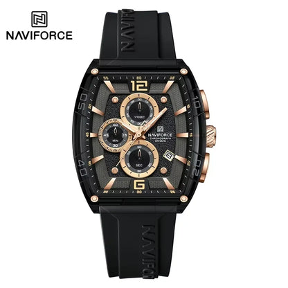NAVIFORCE Original Watches for Men Waterproof Quartz Wristwatch Silicone Strap Luminous Date Male Watch Casual Reloj Hombre 2025
