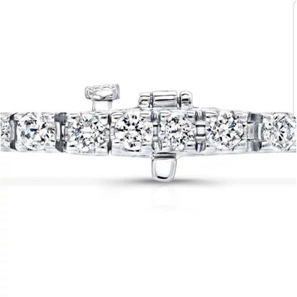 Tennis Bracelet Round Cubic Zirconia 14K Gold. 635TBH14K